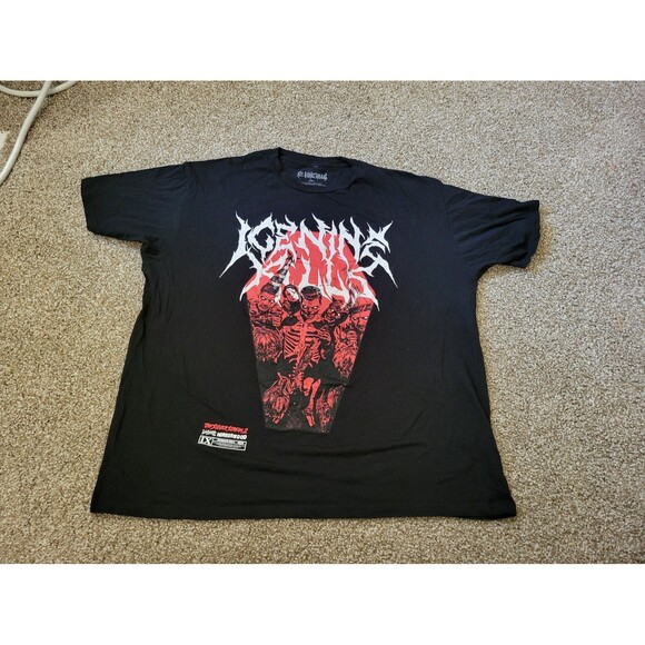 Ice Nine Kills Red Coffin The silver Scream Plus size XXL Black T-Shirt - Picture 1 of 12
